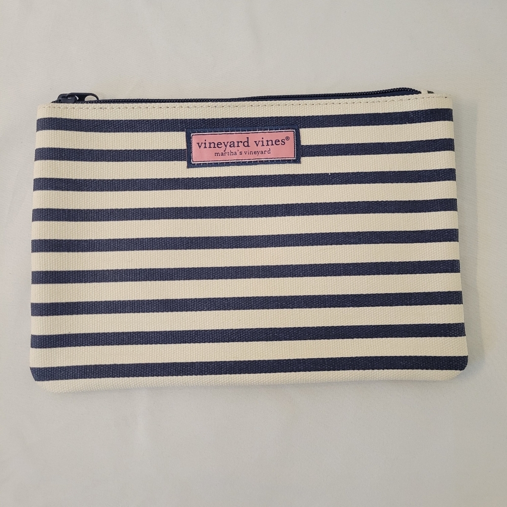 Vineyard Vines Martha's Vineyard Pouch Cosmetic Case Bag Canvas